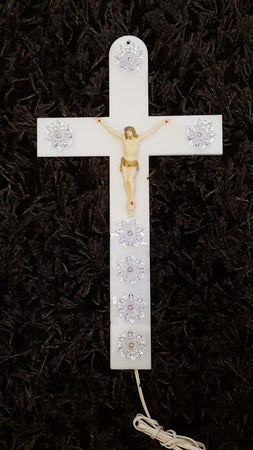 CROCE 7 LED IN PLEXI CON CRISTO