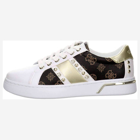 Guess Fl5 Riy-fal12 Sneakers Donna Punta Tonda Con Lacci E Suola In Gomma 2,5cm Scarpe Casual Con Fodera Interna E Logo