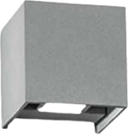 Cubo Led Da Esterno Silver Fun Europe Lampada Da Parete per Illuminazione Esterni in Alluminio 10x10x10 Cm Illuminazione/Illuminazione per esterni/Lampade da parete Liquidator Italia - Nicosia, Commerciovirtuoso.it