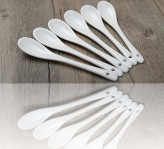 Cucchiaini Di Porcellana Bianca 6 Pz Cucina Cucchiaino Caff? Idea Regalo Casa e cucina/Stoviglie/Stoviglie monouso/Cucchiai e cucchiaini Trade Shop italia - Napoli, Commerciovirtuoso.it