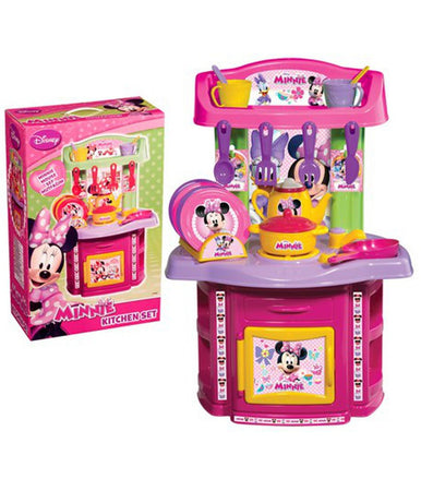 Cucina Giocattolo Per Bambine Minnie Con Forno Piano Cottura E 18 Accessori
