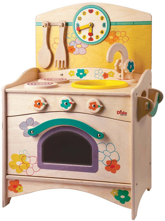 Cucina Gioco in Legno - Il Trio Fiori per Bambini Dida
