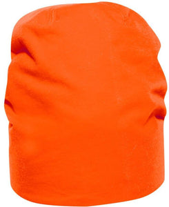 Cuffia Saco Arancio Fluo Alta Visibilità Cappellino Elasticizzato in Cotone