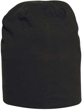 Cuffia Saco Nero Cappellino Elasticizzato in Cotone