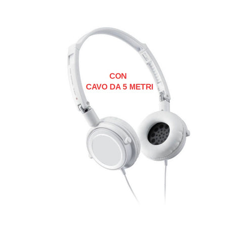 Cuffie Stereo con cavo da 5 metri