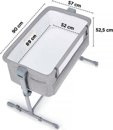 Culla 3 in 1 Kinderkraft Neste Up Grey Light Melange Casa e cucina/Arredamento/Cameretta bambini/Lettini per neonati e bambini/Culle basculanti La Casa Del Bebè - Napoli, Commerciovirtuoso.it