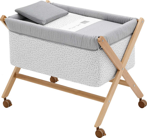 Culla X Di Legno Une Forest Gris/Natural Casa e cucina/Arredamento/Cameretta bambini/Lettini per neonati e bambini/Culle basculanti La Casa Del Bebè - Napoli, Commerciovirtuoso.it