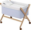 Culla X Di Legno Une Sky Celeste/Natural Casa e cucina/Arredamento/Cameretta bambini/Lettini per neonati e bambini/Culle basculanti La Casa Del Bebè - Napoli, Commerciovirtuoso.it