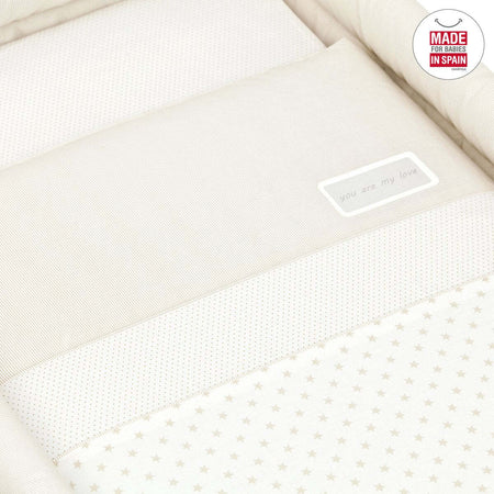 Culla X Di Legno Une Star Beige 55X87X74 Cm Casa e cucina/Arredamento/Cameretta bambini/Lettini per neonati e bambini/Culle basculanti La Casa Del Bebè - Napoli, Commerciovirtuoso.it