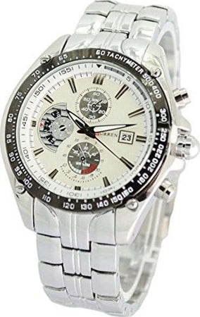 Curren-M928w-Orologio-Da-Polso-Uomo-Cinturino-In-Acciaio-Inox-Colore-Argento