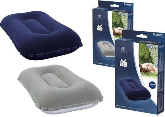 Cuscino-Gonfiabile-Floccato-Rettangolare-48x30cm-Per-Viaggi-Campeggio-Mare-67121