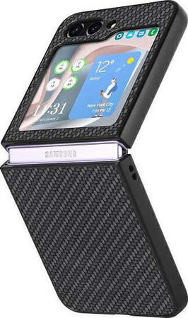custodia-galaxy-z-flip-5-nero-efetto-carbonio