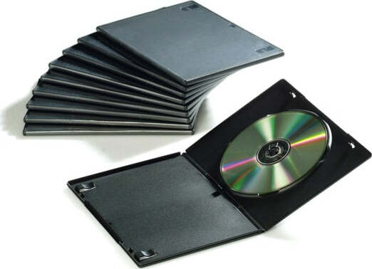 Custodia Slim per DVD - nero - Fellowes - scatola 10 pezzi Elettronica/Informatica/Accessori/Custodie supporti vergini Eurocartuccia - Pavullo, Commerciovirtuoso.it