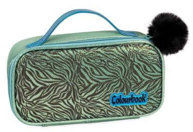 Cutie Case Astuccio Bambina a Valigetta con Brillantini Beauty Porta Penne e Porta Trucchi Bimba Astuccio Scuola Fashion Colourbook