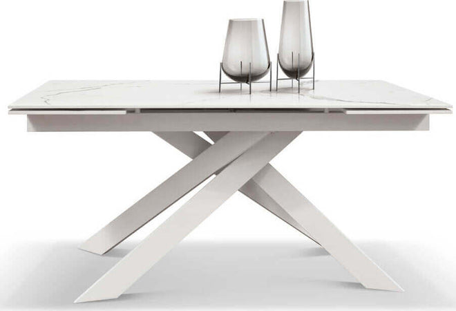 CYGNUS---tavolo-da-pranzo-allungabile-cm-90-x-160/200/240-x-76-Bianco-Milani-Home