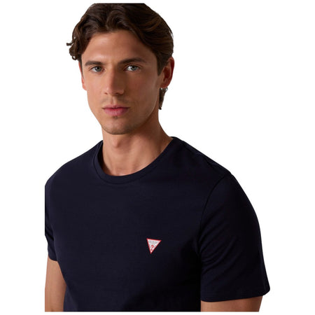 Guess t-shirt blu logo piccolo M2YI36 I3Z14 G7V2 T-shirt Guess