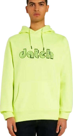 Datch Felpa Uomo Con Cappuccio Verde Fluo Maxi Logo Datch Felpa Casual Fashion Inverno 2023/24 Moda/Uomo/Abbigliamento/Felpe/Felpe con cappuccio Sportast - Cimego, Commerciovirtuoso.it