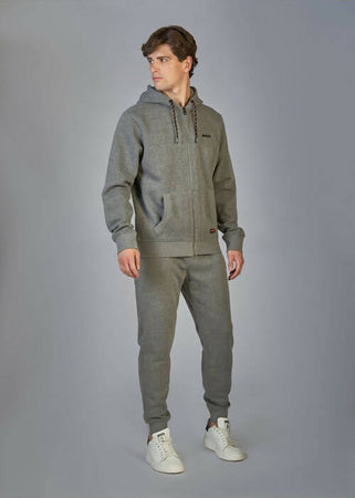 Datch Felpa Uomo Grigia Felpa Casual Con Zip E Cappuccio in Cotone Felpa Tinta Unita Grigio Moda/Uomo/Abbigliamento/Felpe/Felpe con cappuccio Sportast - Cimego, Commerciovirtuoso.it