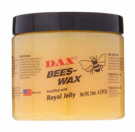 Dax Bees-Wax Fortified with Royal Jelly 397 G Crema Cera D'api per Capelli Afro Crema Emolliente E Lenitiva per Capelli Lucenti