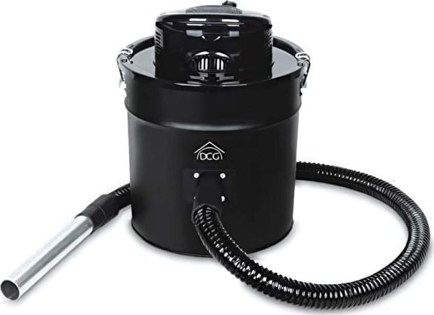 DCG-Eltronic-BS8800-BS8800-Aspiracenere-con-Motore,-capacità-20lt.-Tubo-Flessibile-in-Alluminio,-1200-W,-20-Litri,-Nero