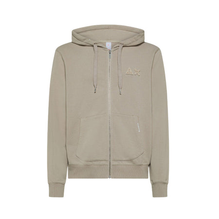SUN68 felpe con cappuccio uomo sun68 - hoodie zip vintage broken - grigio da uomo