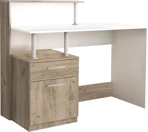 DECIO---scrivania-moderna-con-cassetto-120x75/91x55-h-Rovere-grigio-Milani-Home