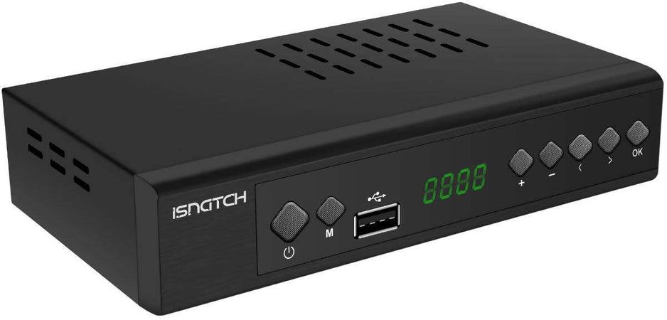 Decoder Digitale Terrestre Dvb-T2 Full Hd 1080p Decoder 7 Tasti Nero Digitale Terrestre Telecomando Semplificato Isnatch