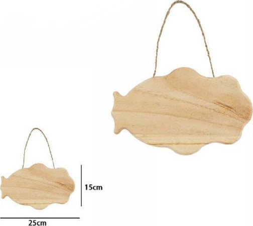 Decorazione-In-Legno-Decoupage-25-X-15-Cm-Da-Appendere-Con-Corda-Insegna-74210a