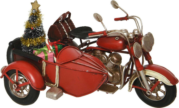 Decorazione Moto in ferro per interno con albero di Natale e regali da 20 cm Casa e cucina/Decorazioni per interni/Addobbi e decorazioni per ricorrenze/Decorazioni natalizie/Oggettistica MagiediNatale.it - Altamura, Commerciovirtuoso.it