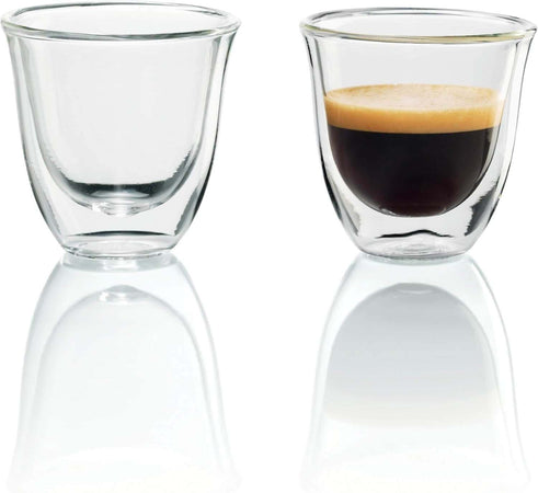 De'Longhi Bicchieri Espresso, Tazzine di Vetro a Doppia Parete DLSC310