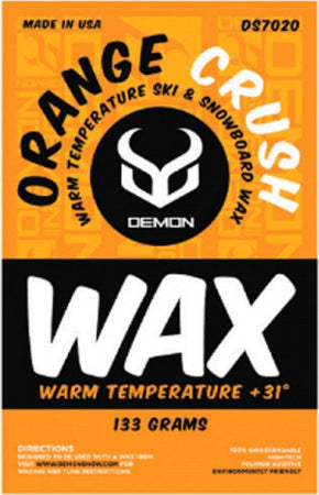Demon Hard Wax Warm Sciolina Sci E Snowboard 133 Gr. Sport e tempo libero/Attività ricreative all'aperto/Sport invernali/Snowboard/Manutenzione e cura/Cera Snotshop - Roma, Commerciovirtuoso.it