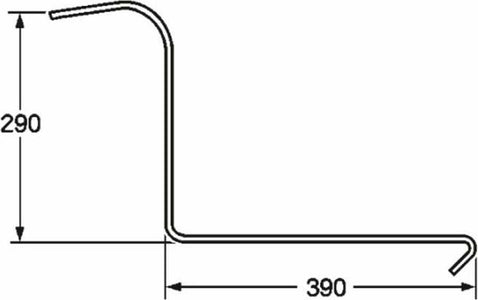 Dente ranghinatore filo 6,5 adattabile. 25pz