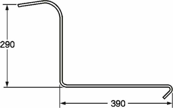 Dente ranghinatore filo 6,5 adattabile. 25pz