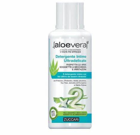 Detergente Intimo Aloe Vera2 Detergente Intimo Ultradelicato 250ml Idratante E Protettivo Contro Secchezza Prurito E Irritazione