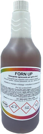 Detergente Sgrassante Decarbonizzante Forn-Up Pulizia Forni Camini Stufe a Pellet Griglie Piastre Cottura Barbecue - Flacone da 1 Litro