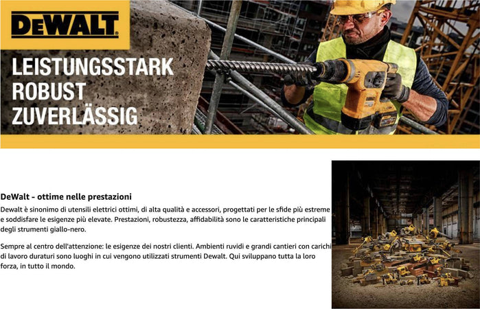 DEWALT D25133K-QS Tassellatore SDS-Plus 3 Modalità 800 W D25133K-QS TASSELLATORE IN LINEA SDS+800W 26mm Non solo alimenti - Albano Laziale, Commerciovirtuoso.it