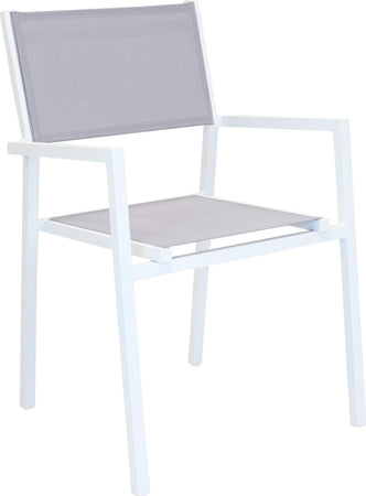 DEXTER---set-tavolo-200/300x100-struttura-e-piano-in-alluminio-compreso-di-10-sedute-Bianco-Milani-Home