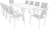 DEXTER---set-tavolo-da-giardino-allungabile-160/240x90-compreso-di-10-poltrone-in-alluminio-Bianco-Milani-Home