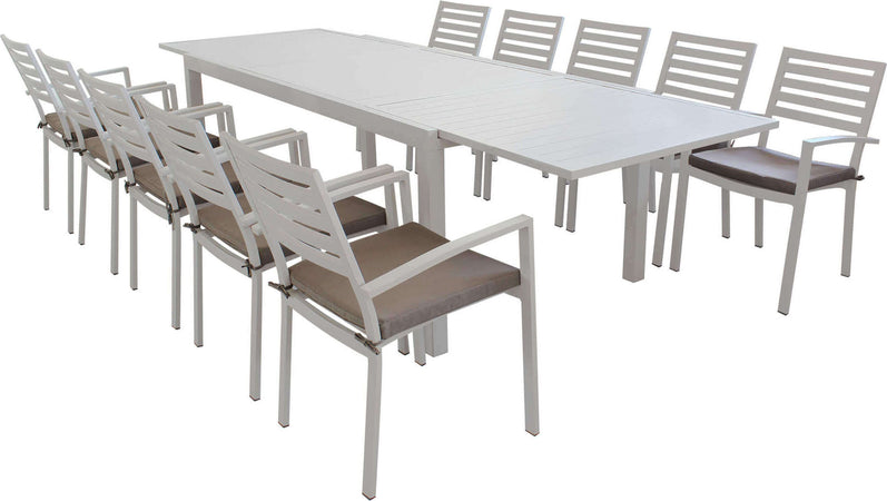 DEXTER---set-tavolo-da-giardino-allungabile-200/300x100-compreso-di-10-poltrone-in-alluminio-Tortora-Milani-Home