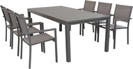DEXTER---set-tavolo-da-giardino-allungabile-200/300x100-compreso-di-6-poltrone-in-alluminio-Taupe-Milani-Home