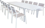 DEXTER---set-tavolo-giardino-rettangolare-allungabile-200/300x100-con-10-sedie-in-alluminio-bianco-e-textilene-da-esterno-Bianco-Milani-Home