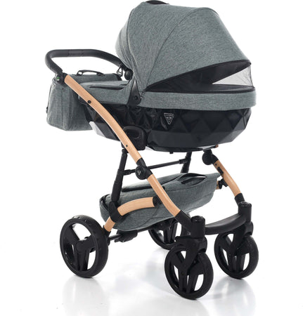 Diamond Vegan 3 in 1 Verde Melange Telaio Rosa anelli e cerchi Nero Prima infanzia/Passeggini carrozzine e accessori/Passeggini e carrozzine/Sistemi modulari La Casa Del Bebè - Napoli, Commerciovirtuoso.it