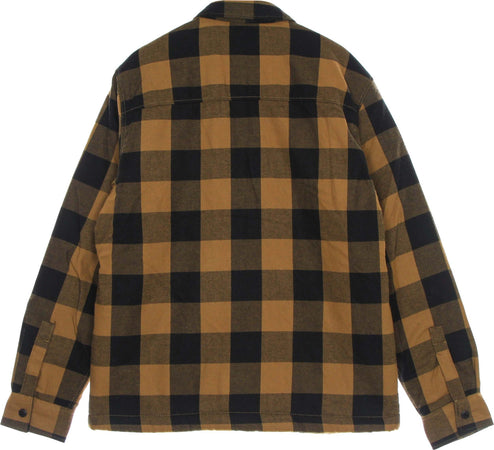 DICKIES-Camicia-Imbottita-Uomo-Sherpa-Lined-Sacramento-Brown-Duck-da-uomo