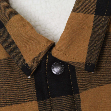 DICKIES-Camicia-Imbottita-Uomo-Sherpa-Lined-Sacramento-Brown-Duck-da-uomo