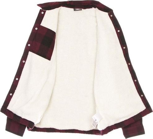 DICKIES-Camicia-Imbottita-Uomo-Sherpa-Lined-Sacramento-Maroon-da-uomo