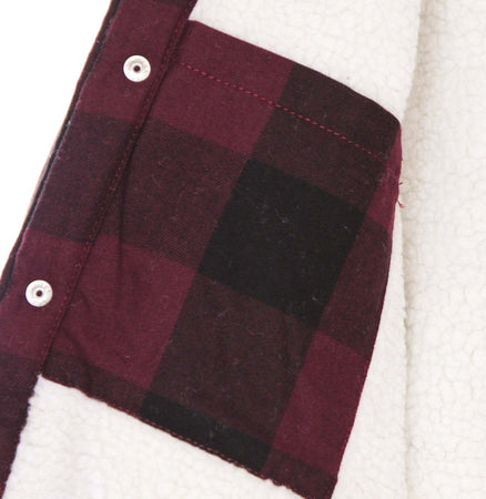 DICKIES-Camicia-Imbottita-Uomo-Sherpa-Lined-Sacramento-Maroon-da-uomo
