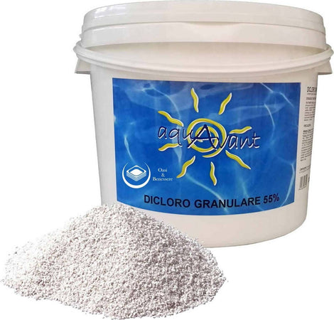 Dicloro Granulare 55% AQUAVANT by Astral Cloro per piscina in polvere altamente solubile per Piscine Prodotti chimici per piscine Sicily Pool - Acireale, Commerciovirtuoso.it