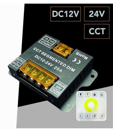 Dimmer Driver Cct Per Strisce Led Controller Telecomando Rf Dc 12-24v Rf-86-cct