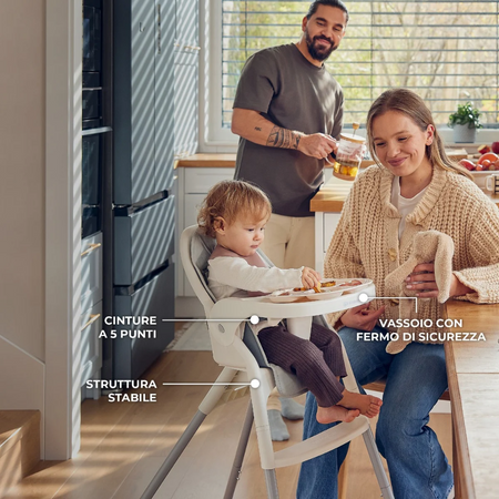 Seggiolone da pappa 2in1 Kinderkraft DINNLY