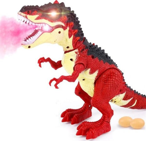 Dinosauro-T-Rex-Gigante-Con-Suono,-Luci,-Cammina-Giocattolo-Bambini-Depone-Uova